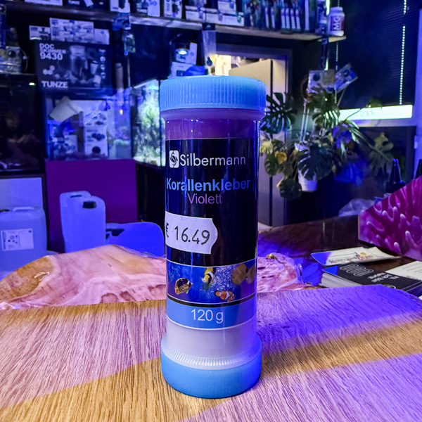 Silbermann Korallenkleber violett 120g
