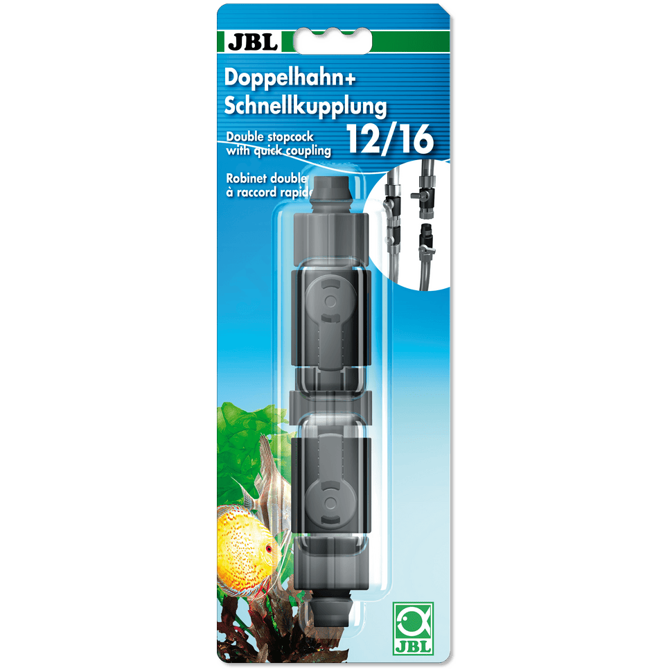 Doppelhahn + Schnellkupplung 16/22